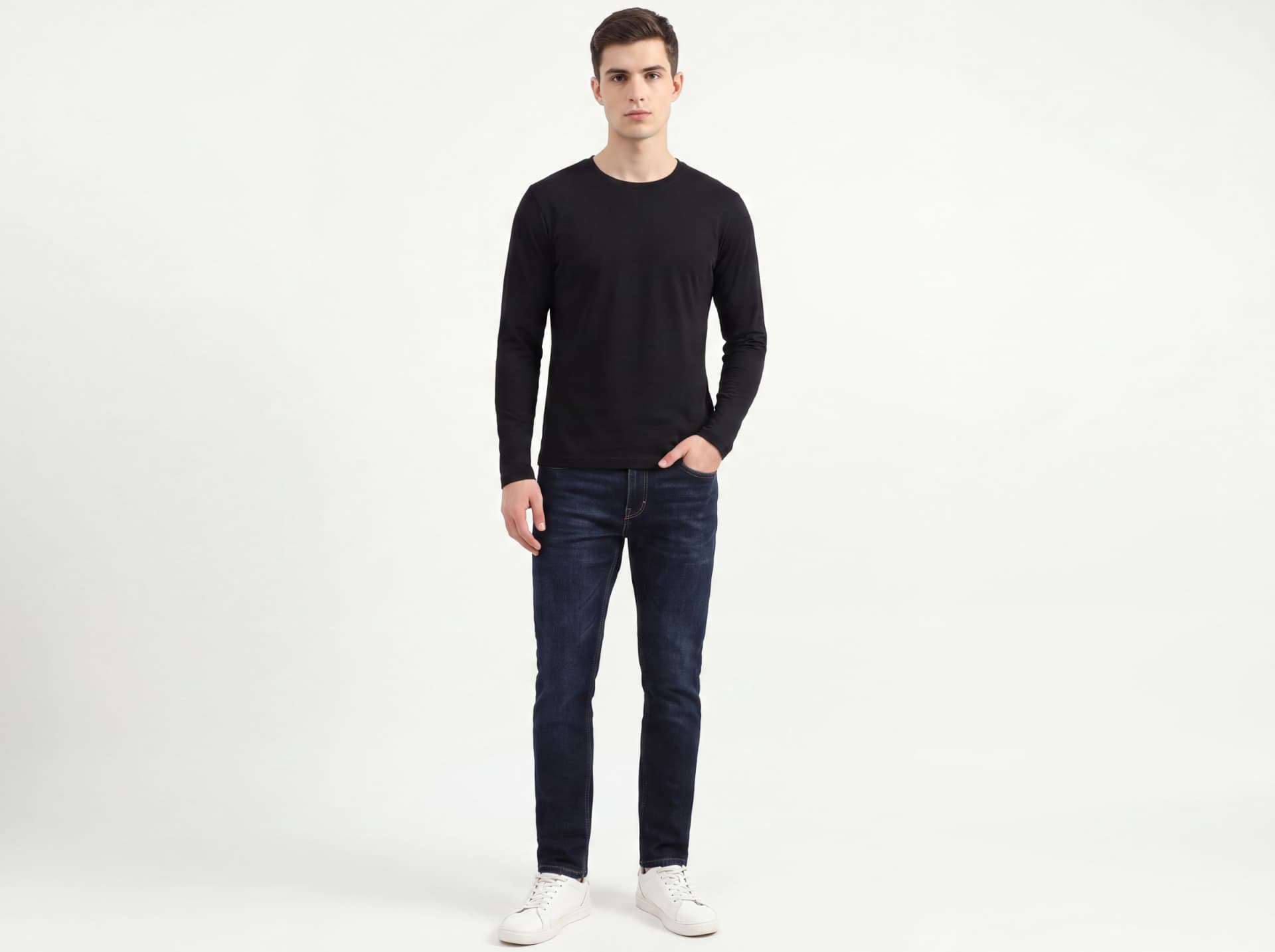 Round Neck Full Sleeve T-Shirt